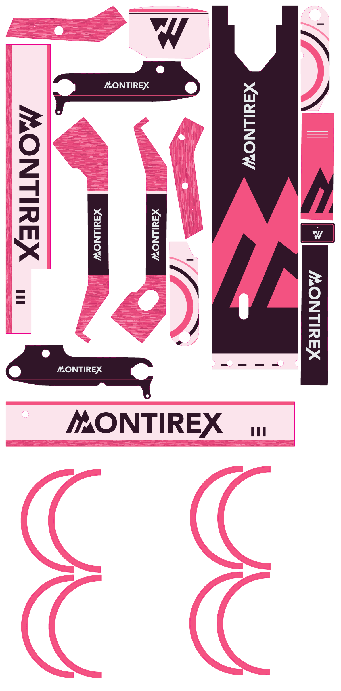 Montirex Pink Graphics Kit