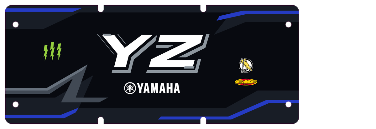 Yamaha Blue YZ Kukirin G2 matching grip deck, horizontal artwork preview, optional £30 extra